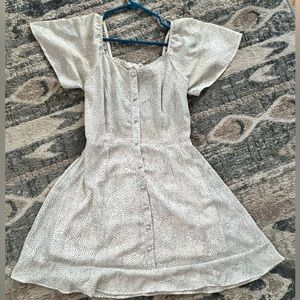 White polka dot dress